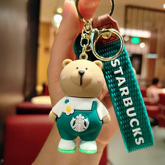 Cute Starbucks Coffee Keychain (Pack of 1) β 22cm Coffee lover Accessories, Mini Tumbler Charm for Bags & Keys (Assorted)