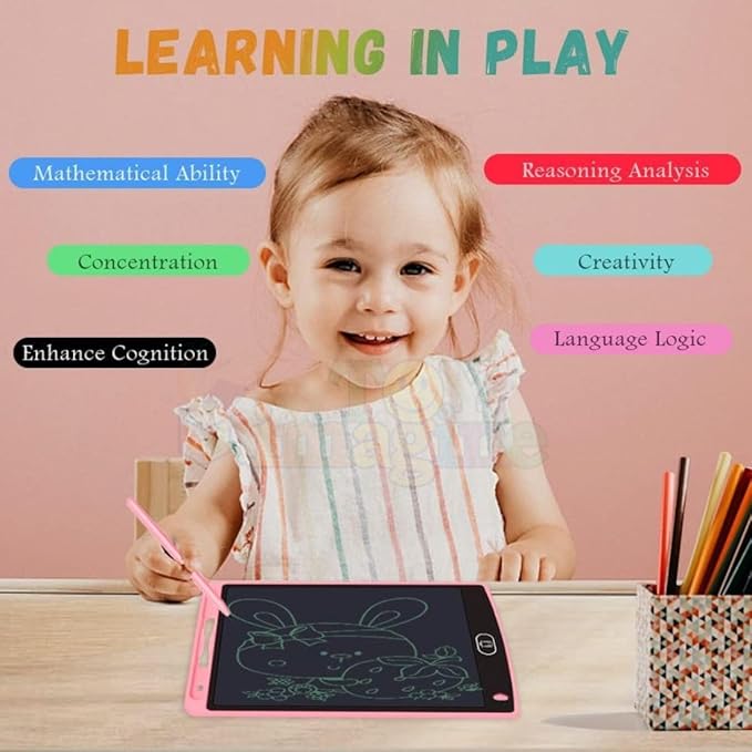 Toy Imagine 8.5" LCD Writing Tablet Toys for Kids Electronic Note Scribble Doodle Board Drawing Rough Writing Pad Digital Magic Slate Best Return Birthday Gift for Girls & Boys(Age : 3+ Years)