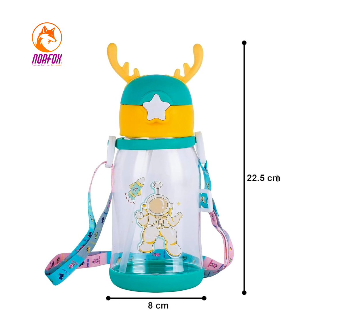 Sipper Water Bottle for Kids (Pack of 1) | Noafox