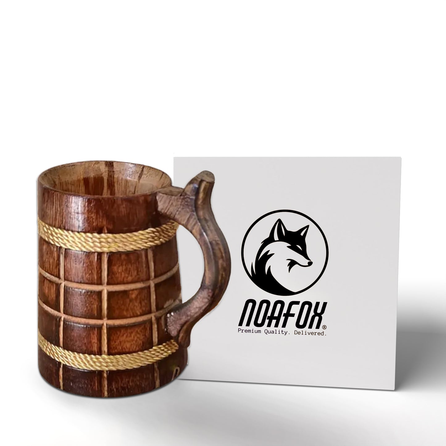 Handmade Wooden Mug - 330 ML - Perfect for Coffee, Tea, Beer, or Decorative Use - Unique Rustic Gift