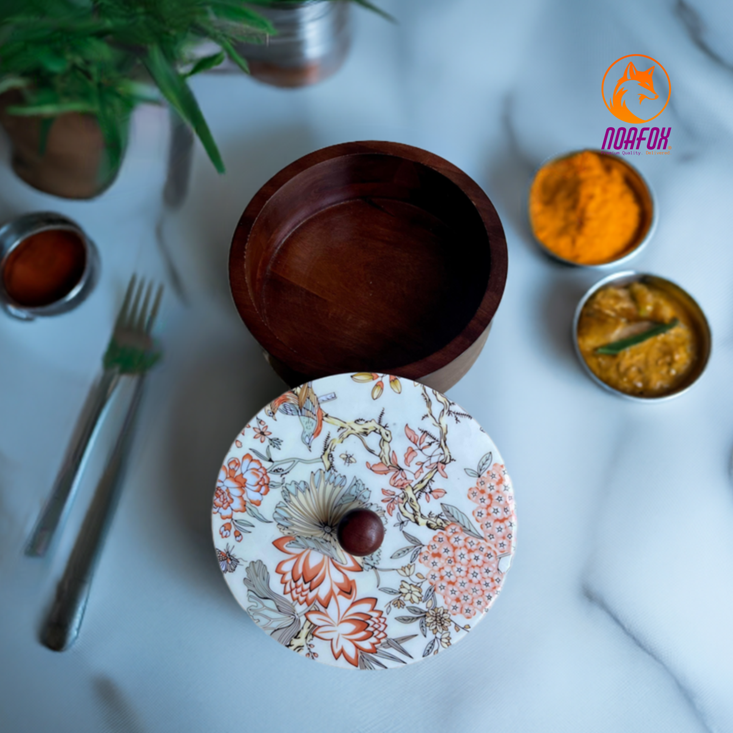 Premium Eco Friendly Wooden Chapati Box | Handcrafted Roti Box with Lid | Bread Storage Container