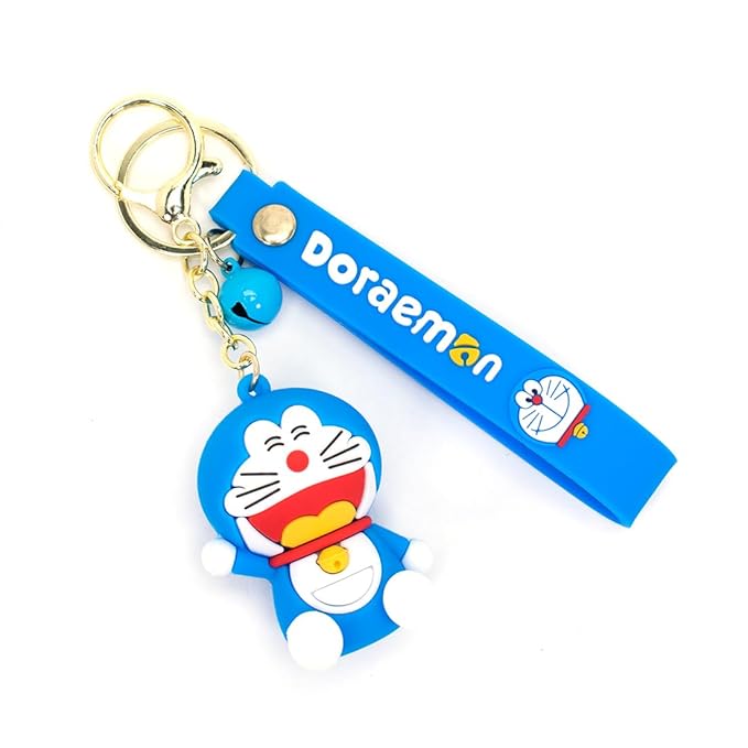 Capture the Charm of Doraemon in Action With Adorable 3D silicon Keychain For Gift, Car, Bike, Bag Charm, key rings, Accessories